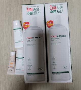레드 블레미쉬 클리어 수딩 토너 500ml (대용량)