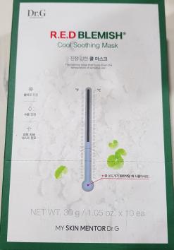 [1+1] 레드 블레미쉬 쿨 수딩 마스크 10P