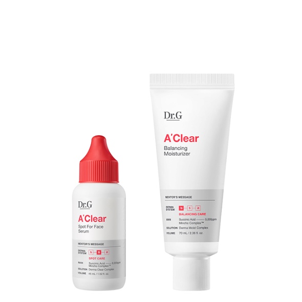 에이클리어 스팟 포 페이스 세럼 45ml + 밸런싱 모이스처라이저 70ml