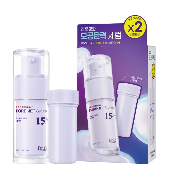 [리필기획] 레드 블레미쉬 바쿠치올 포어젯 세럼+리필 기획세트 30ml+30ml