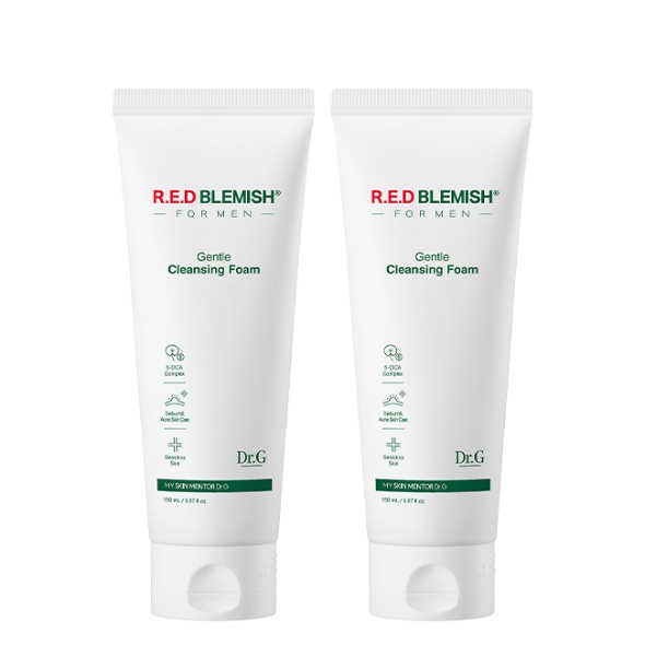 [1+1] 레드 블레미쉬 포 맨 젠틀 클렌징 폼 150mL